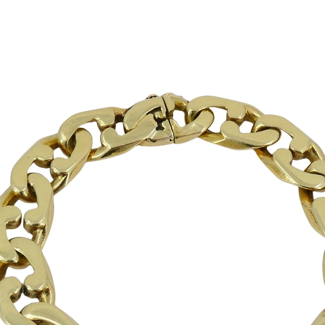 Vintage Tiffany & Co. 18k Gold Chain Bracelet Flat Link - 5
