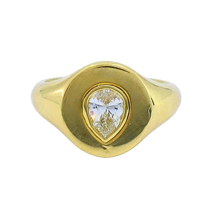 Jemma Wynne 18K Gold Pear-Cut Diamond Ring - 7