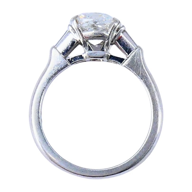 Harry WINSTON Engagement RING Cushion Cut Diamond 1.77-ct F/VS2 GIA Estate - 10