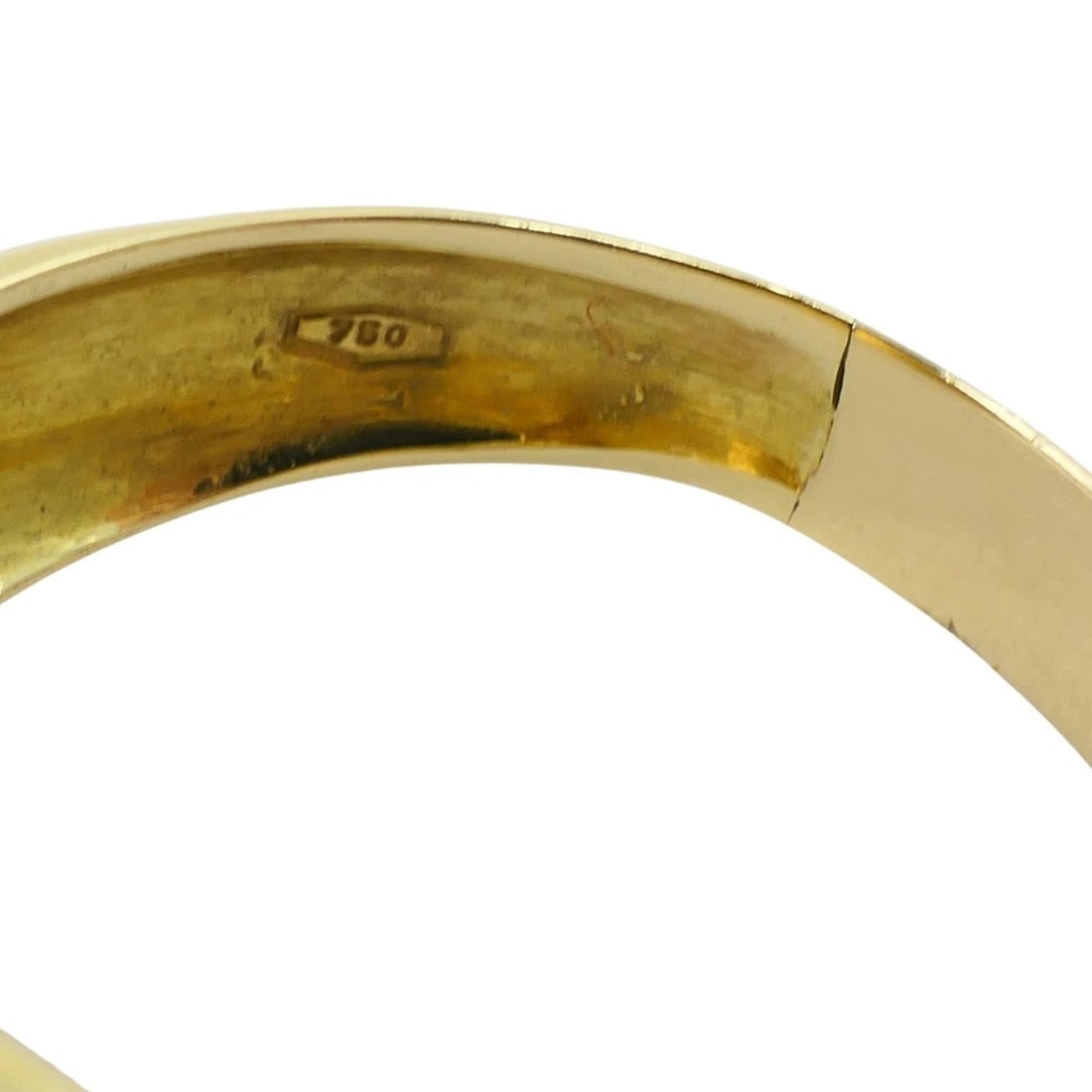 Vintage Gold Ring Diamond French Jewelry Dome Ring - 8