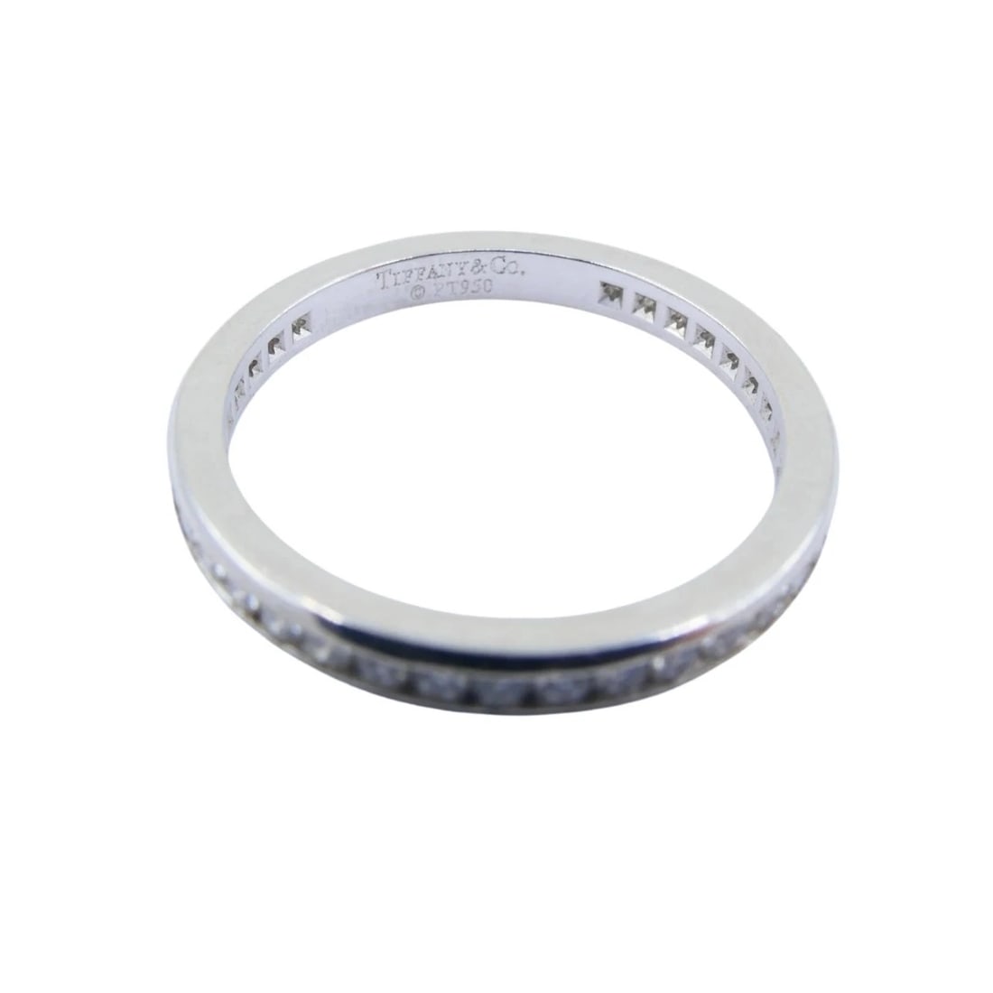 Vintage Tiffany & Co. Diamond Eternity Band Platinum Size 6 - 7
