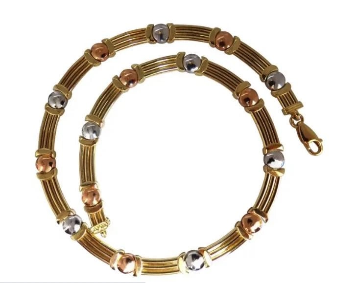 Floating Bearing Link Necklace unisex 14kt 12854** - 2