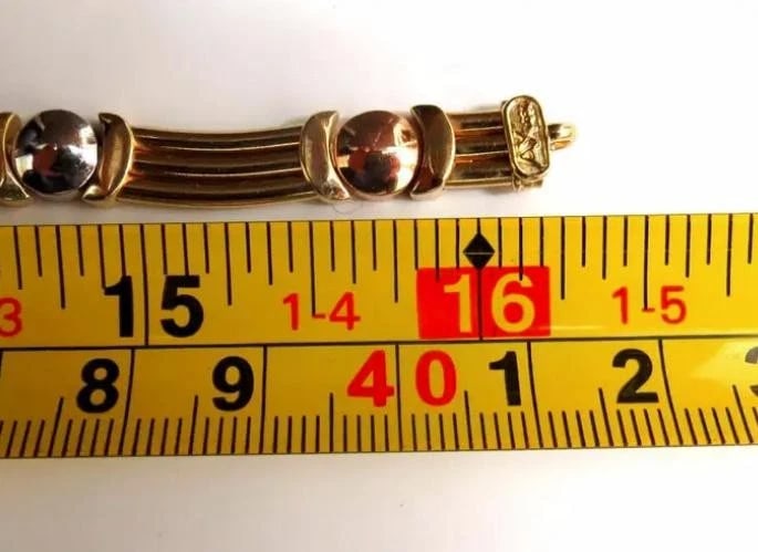 Floating Bearing Link Necklace unisex 14kt 12854** - 4