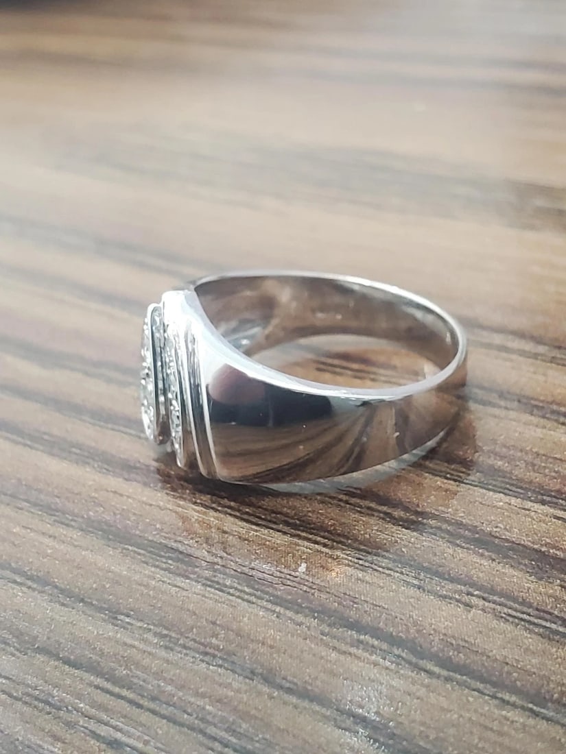 1.00 Natural Carat Diamond Cluster Ring 14 Karat H-Vs2 French Pave 42130** - 4