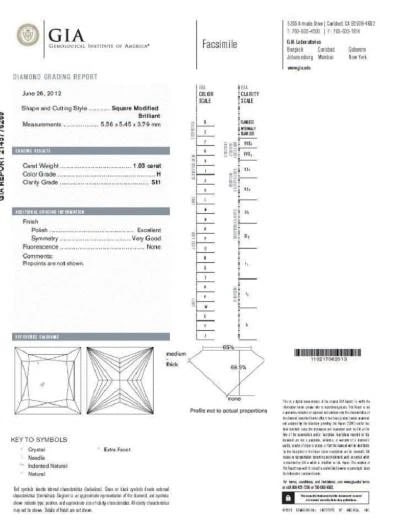 GIA 1.03ct Princess Cut Diamonds Ring and Channel Side Diamond Brilliant 42455** - 6