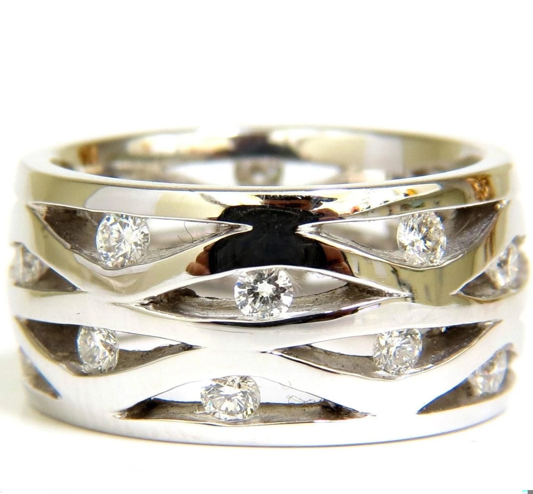 18KT .75CT DIAMOND 3D CHANNEL WAVE WIDE BAND 10.50MM SIZE 6.5 10067**: Title:18KT .75CT DIAMOND 3D CHANNEL WAVE WIDE BAND 10.50MM SIZE 6.5 10067** Description:18KT .75CT DIAMOND 3D CHANNEL WAVE WIDE BAND 10.50MM SIZE 6.5 10067** $3,000.00 PRODUCT DESCRIPTION Only One of