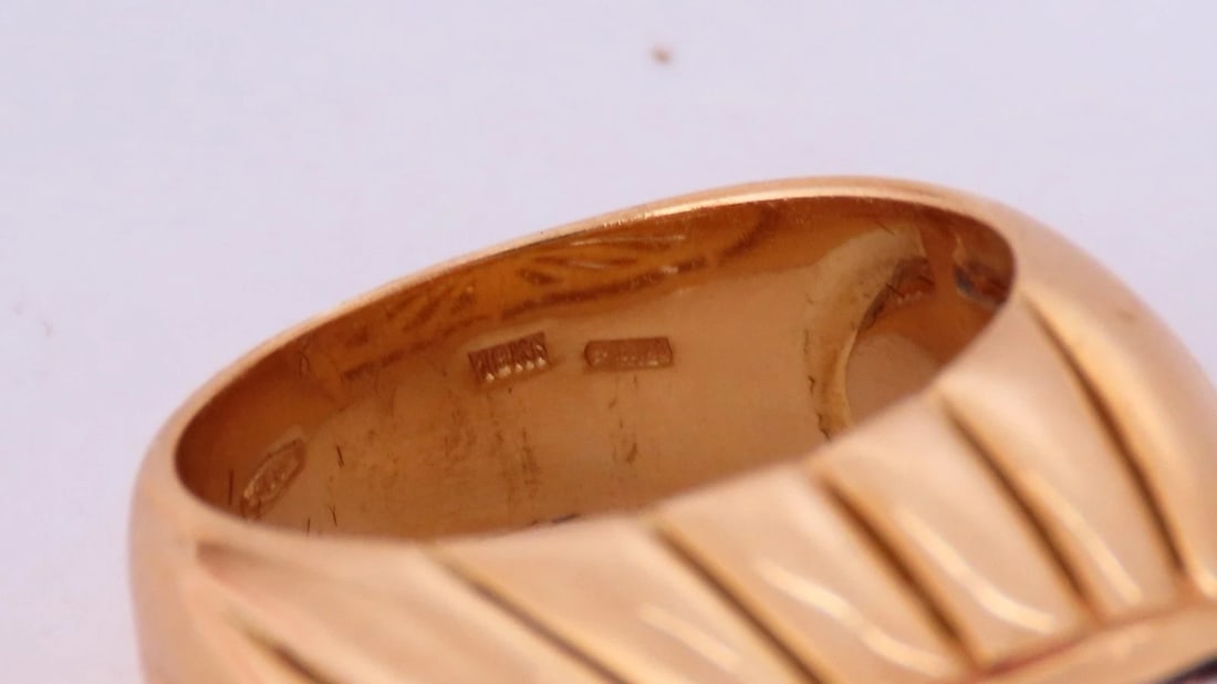 1ct natural diamonds high rise square cluster bead set ring 18kt gold 12232 - 8