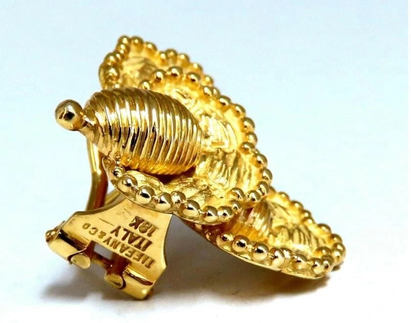 Authentic Tiffany & Co. Three-Tiered Floral Cluster Clip Earrings 18kt 14544** - 7