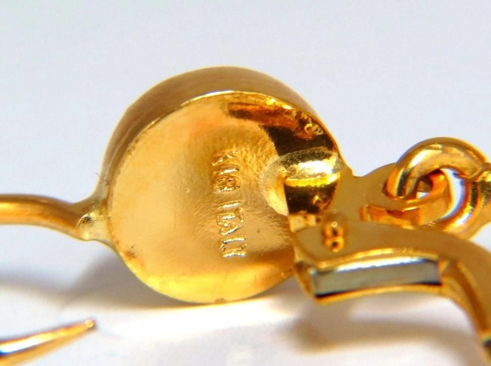 18 Karat Watermelon Dangle Earrings 14447** - 4