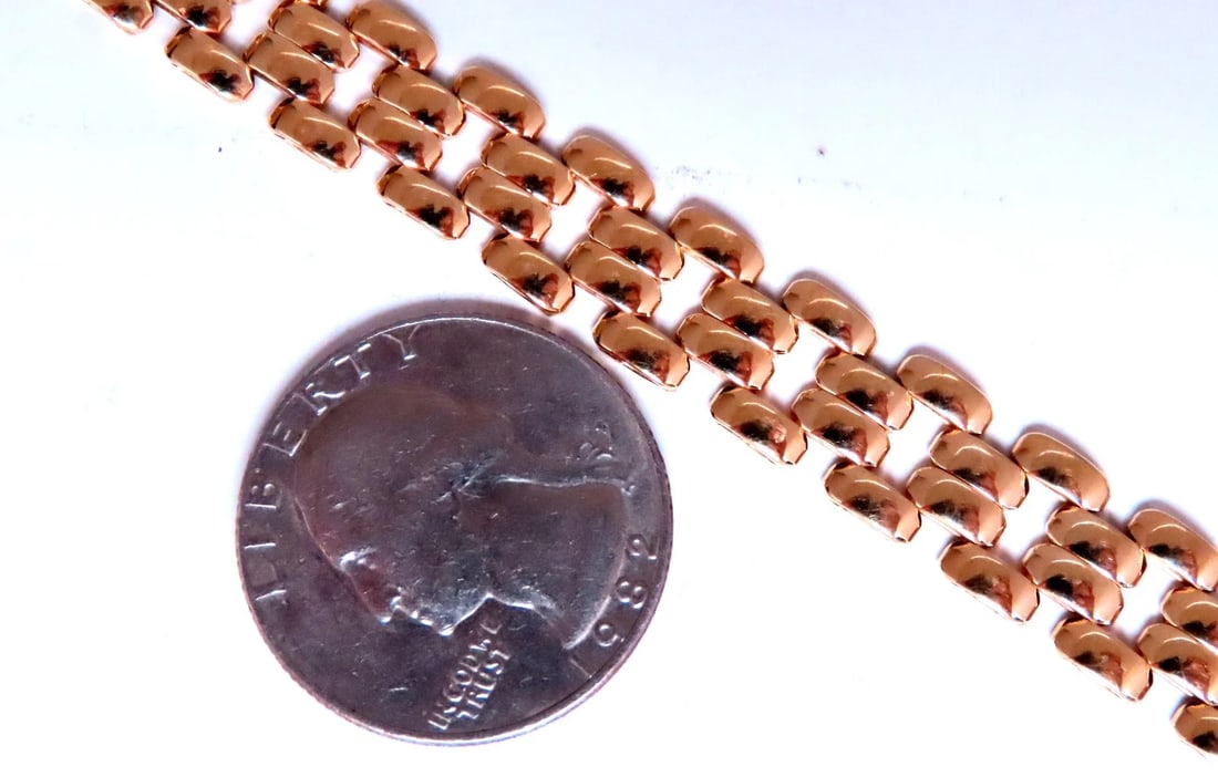 10mm Classic Panther Link Bracelet 14kt 12448** - 5