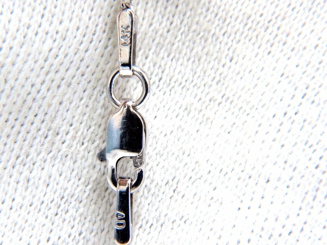 1.40ct natural diamonds double heart pendant 14kt 10658** - 3