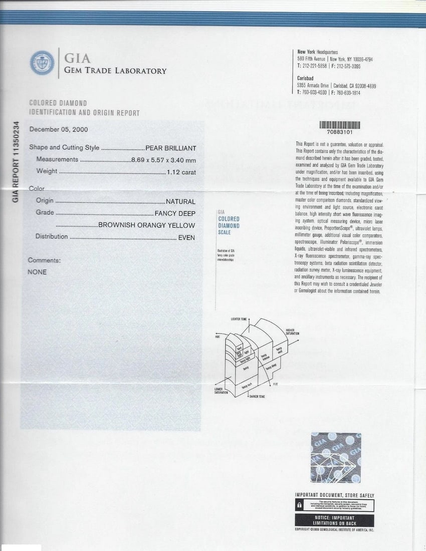 GIA 1.62CT NATURAL FANCY YELLOW DIAMOND RING VIVID & CLEAN - 6