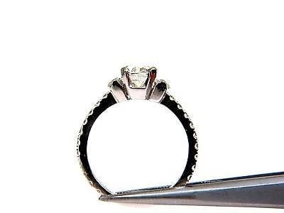 GIA Certified 1.01ct natural diamond ring platinum 10014 - 8