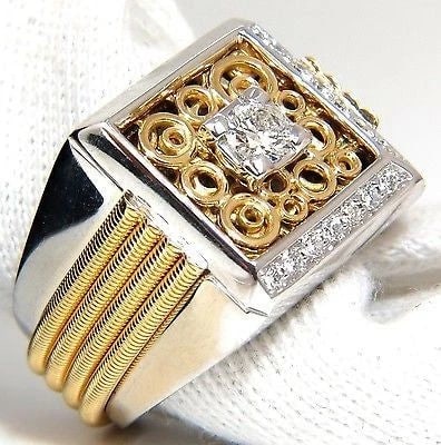 18kt mens .60ct diamond ring coil wrap 3d tourbillon still life deco 10002: Title:18kt mens .60ct diamond ring coil wrap 3d tourbillon still life deco 10002 Description:18kt mens .60ct diamond ring coil wrap 3d tourbillon still life deco 10002 $4,000.00 PRODUCT DESCRIPTION Me
