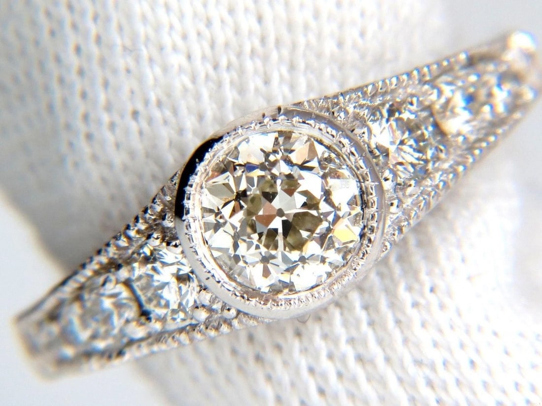 .95ct Gypsy Set Natural Diamonds Ring 14kt. 10025 - 4