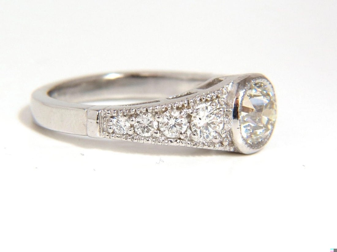 .95ct Gypsy Set Natural Diamonds Ring 14kt. 10025 - 7