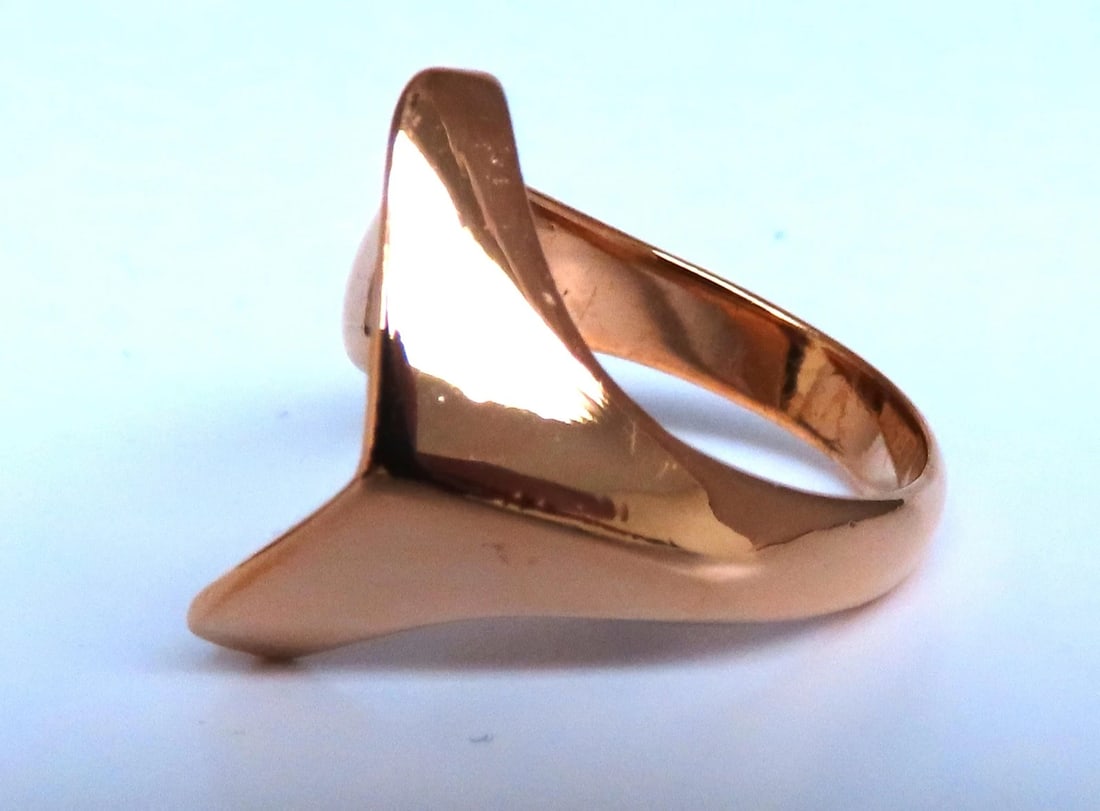 Open Irregular Abstract Statement Ring 14kt Gold 44224 - 3