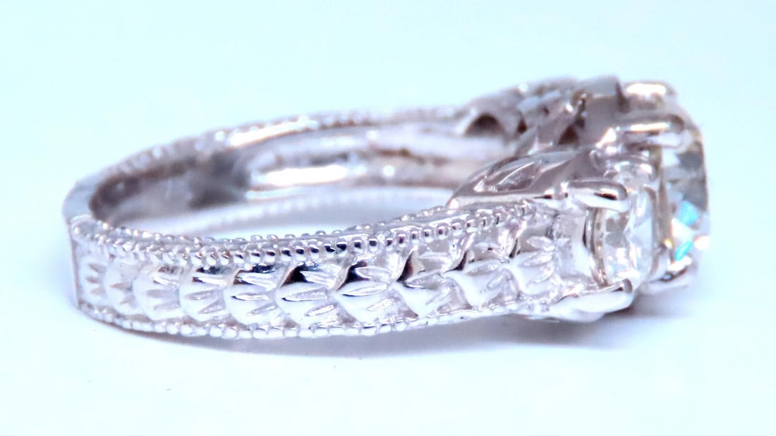 GIA Certified 1.69ct Natural Three stone Diamonds Ring 60884** - 3