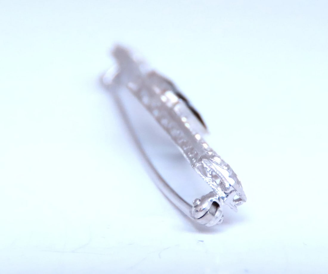 0.60ct Lab Sapphires Edwardian Revisit Deco Pin / Hair Clip 45411** - 3