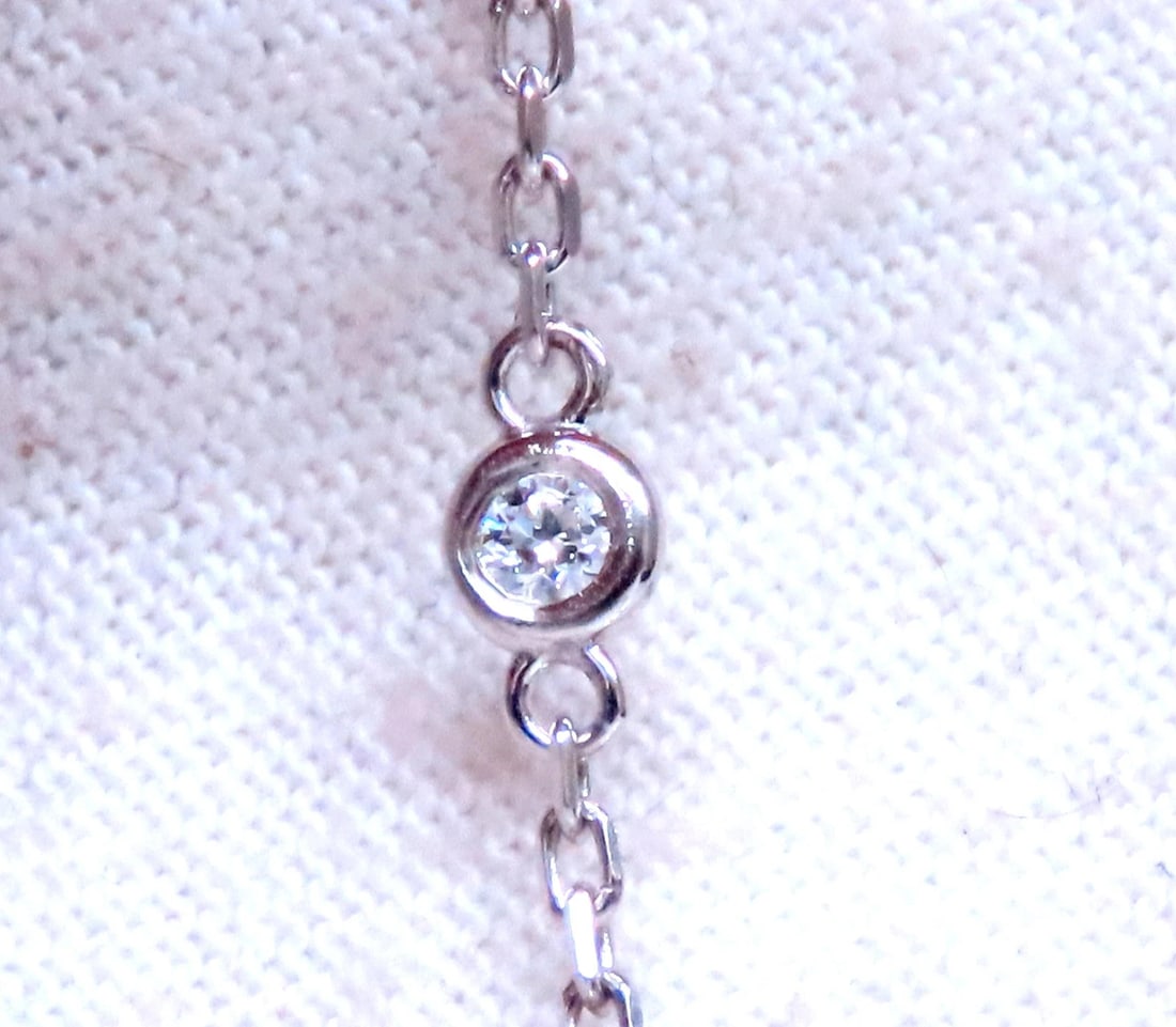 40ct Natural Aquamarine Diamond Yard Necklace 54115** - 4