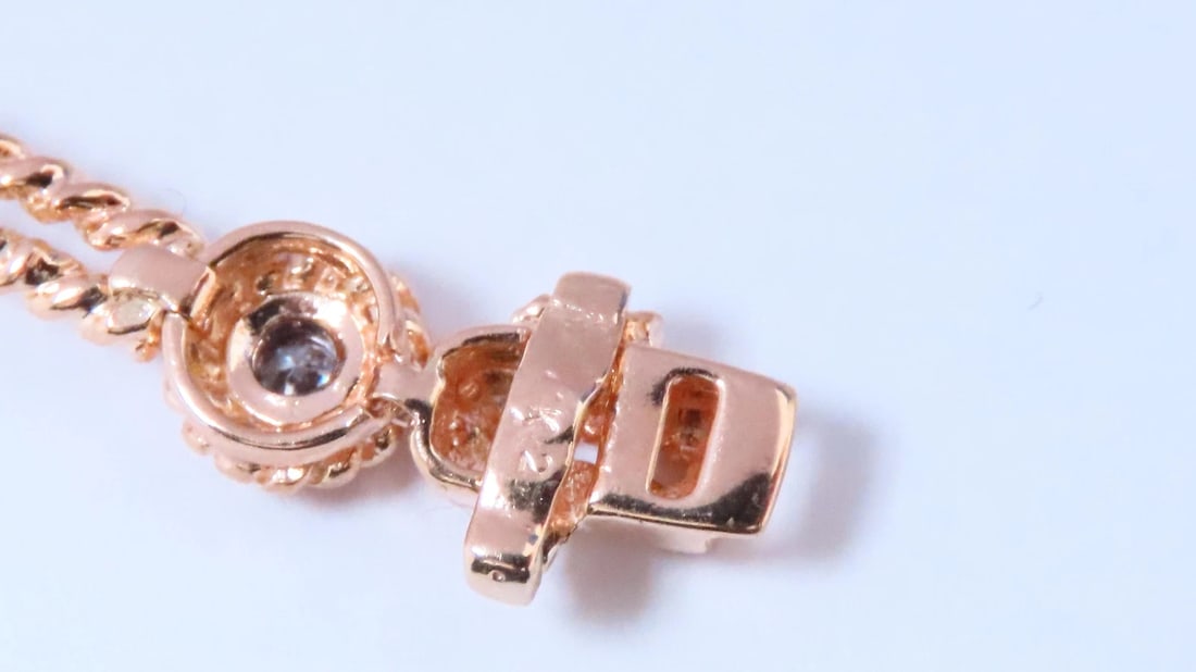 Barley Rope Twist Natural Round Diamonds Link Bracelet 14kt Gold 12636** - 4