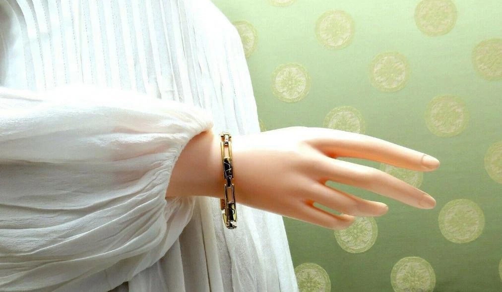 Men’s Kinetic Sliding Geometric Pattern Bracelet 14 Karat 12610** - 4