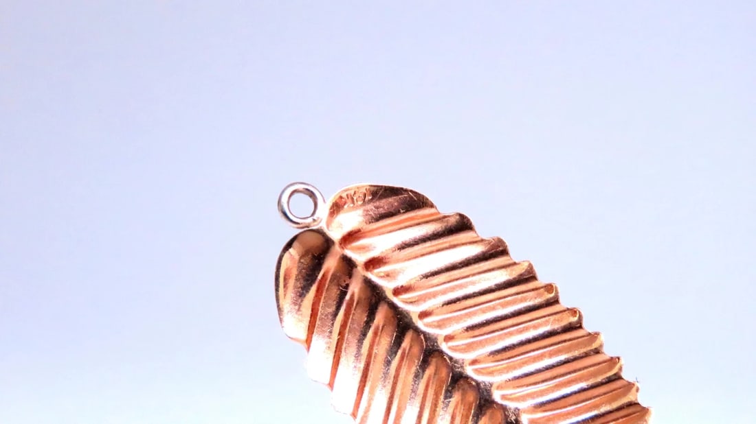 Interchangeable Leaf Pearl Jade Jacket Stud Earrings 14kt 12606** - 5