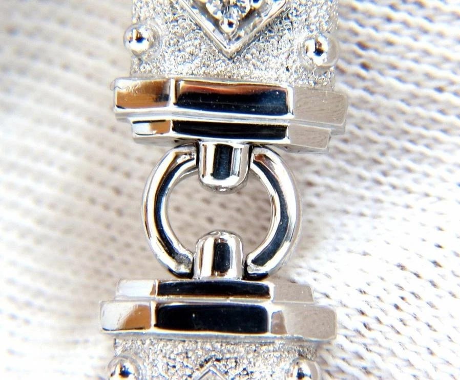 Deco Spanish Gothic Natural Diamond Tennis Bracelet .33 Carat 14kt 12576** - 4