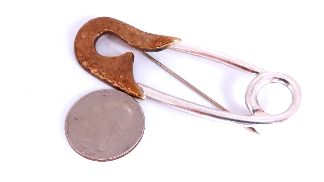 Sterling Silver Jumbo Safety Pin 12555** - 3