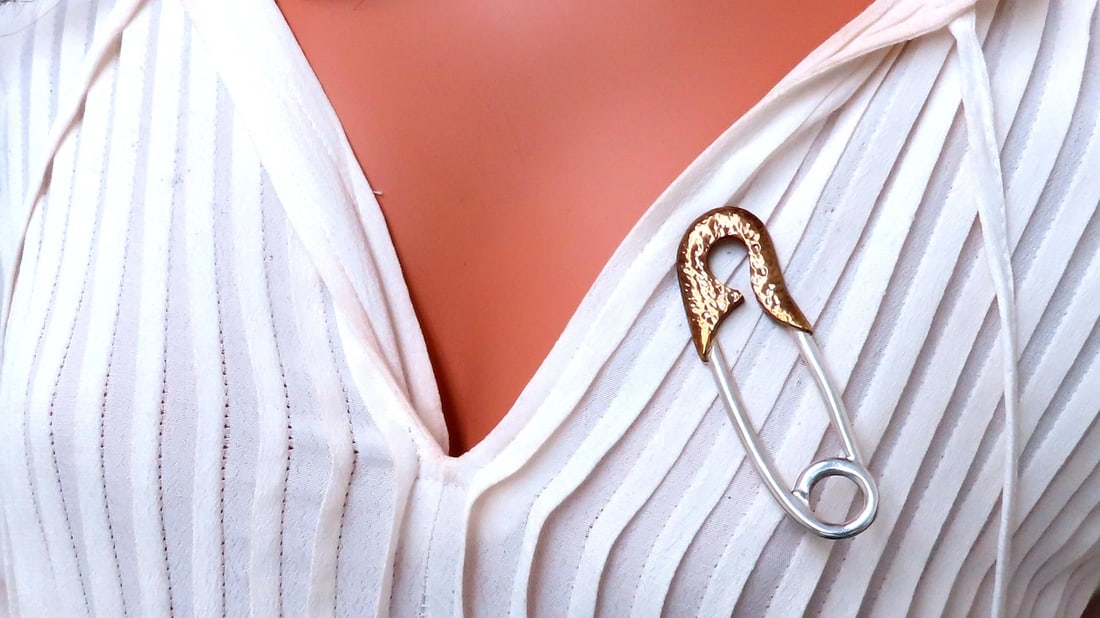 Sterling Silver Jumbo Safety Pin 12555** - 6