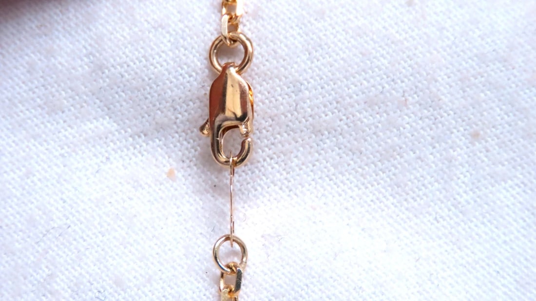 56ct Natural Tourmaline Amethyst Peridot Station Yard Necklace 14kt 12521** - 4