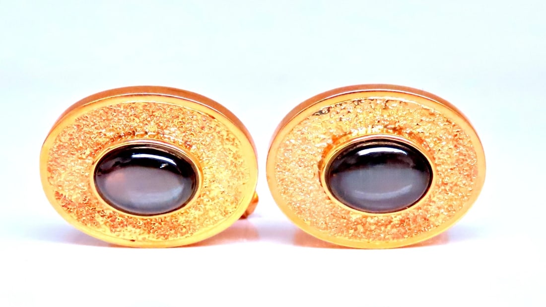 Black Star Cufflinks And Studs Set 14kt 12482** - 4