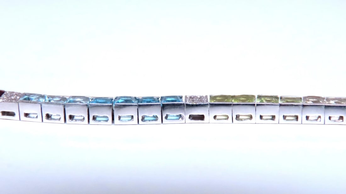 7ct semi-precious stones bracelet 14kt 12469** - 6