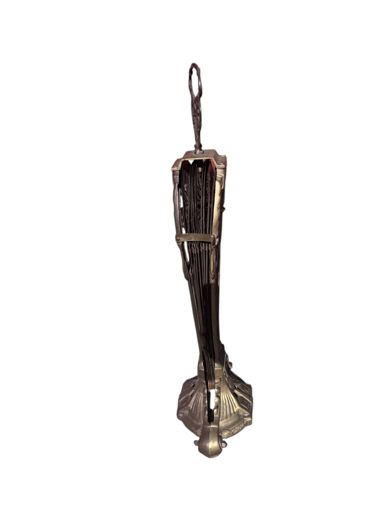 Antique Victorian Style Peacock Fireplace Screen - 10