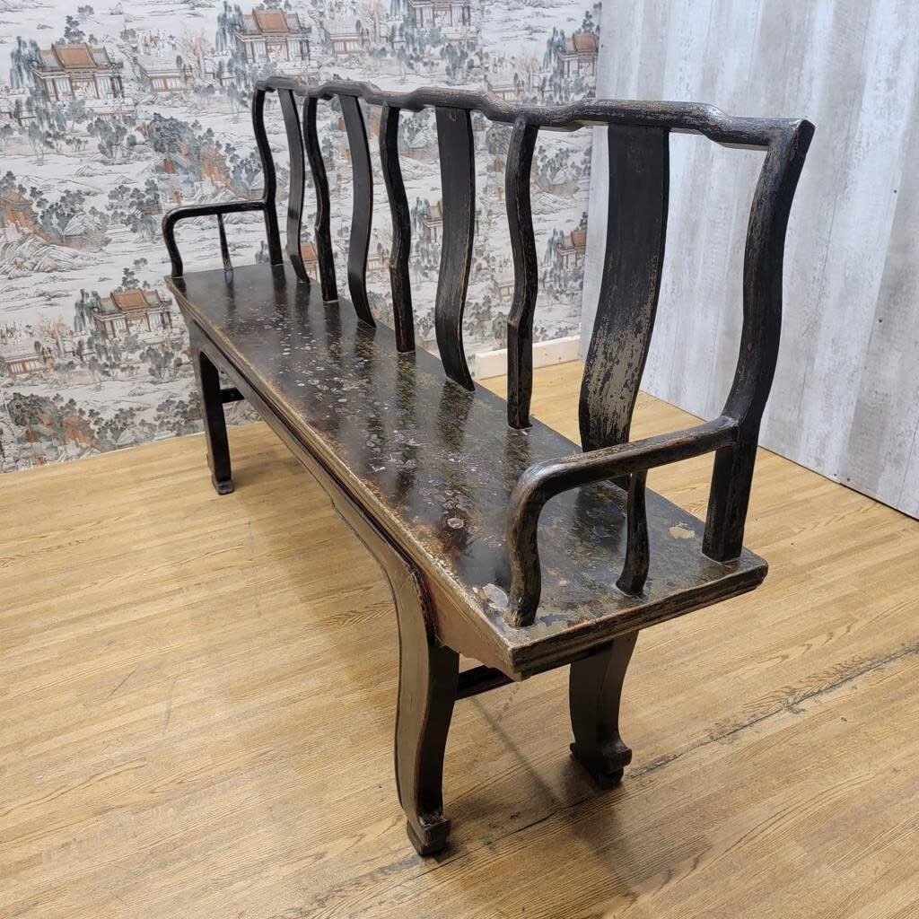 Vintage Shanxi Province Elm Bench - 7