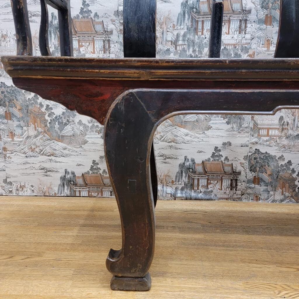 Vintage Shanxi Province Elm Bench - 9