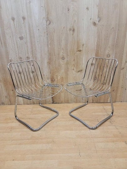 MCM Mod Cantilever Dining Chairs by Gastone Rinaldi - 4 - 3