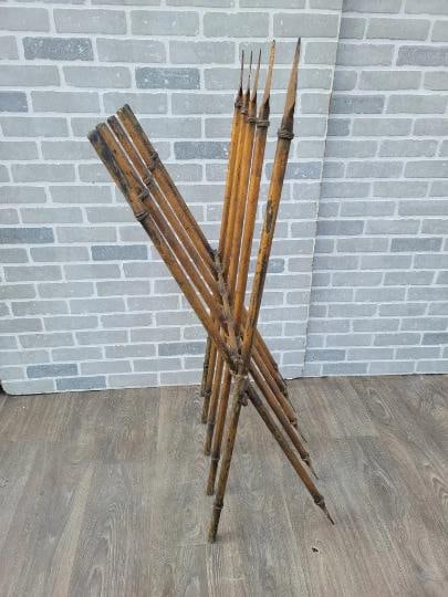 Antique Gothic Medieval Iron Spear Floor Rack - 3