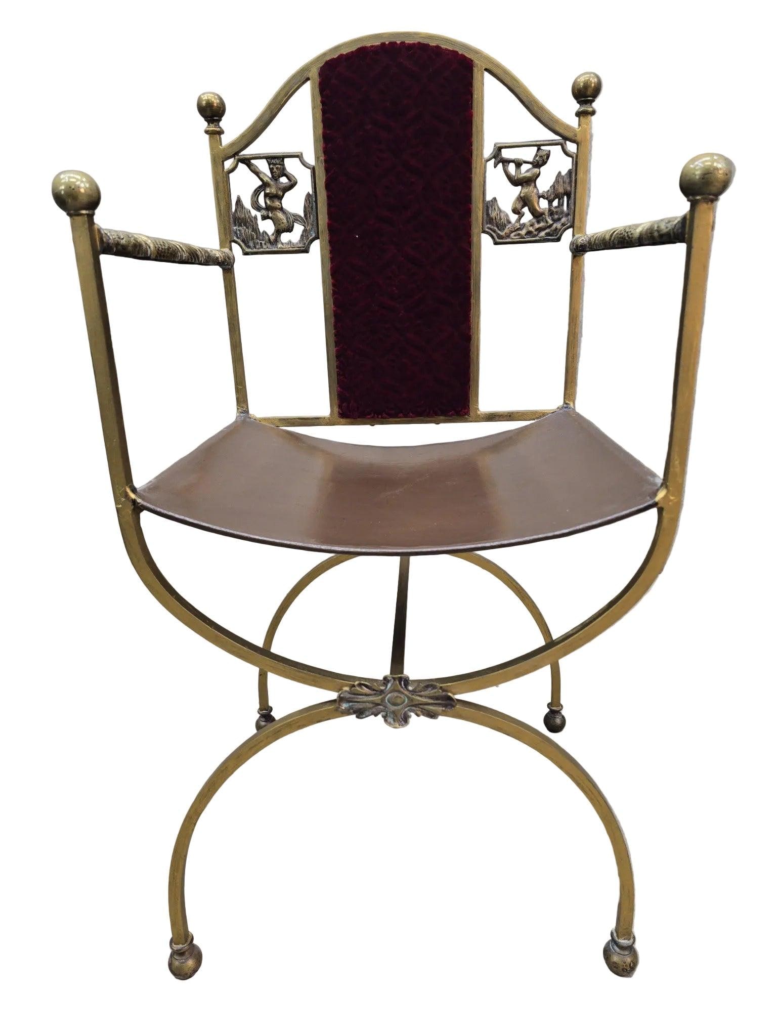 Antique Art Deco Oscar Bruno Bach Savonarola Chair - 9