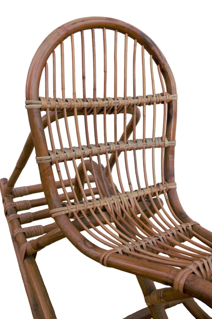 MCM Italian Wicker Rocking Horse - 8