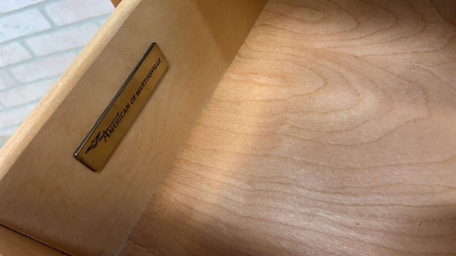 Art Deco American of Martinsville Burl-Wood China Cabinet - 5