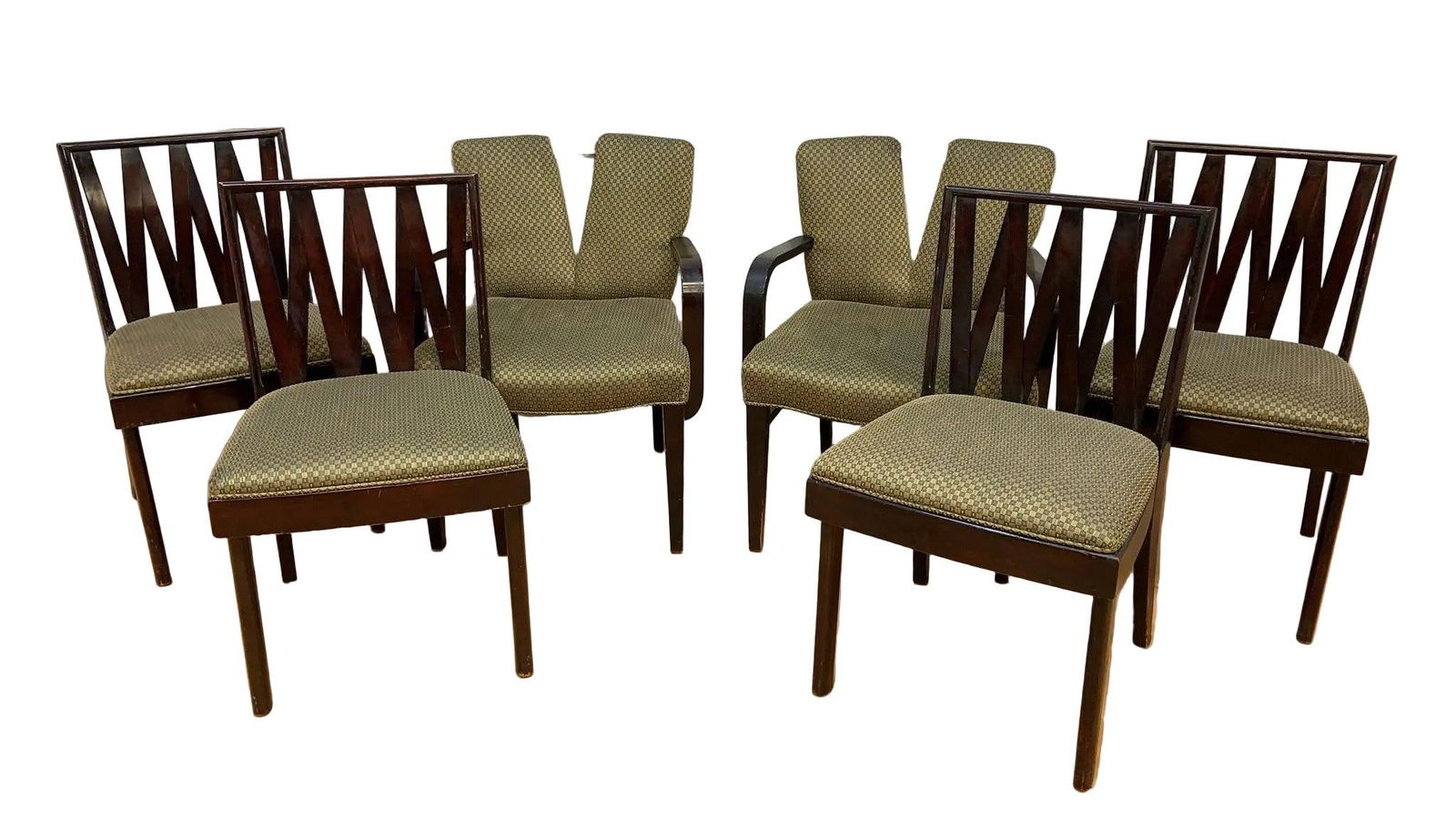 Art Deco Mahogany & Cork Dining Set by Johnson Furniture - 2