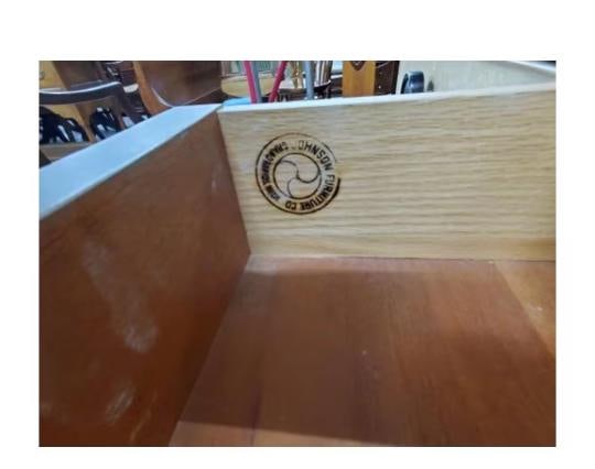 Art Deco Mahogany & Cork Dining Set by Johnson Furniture - 7