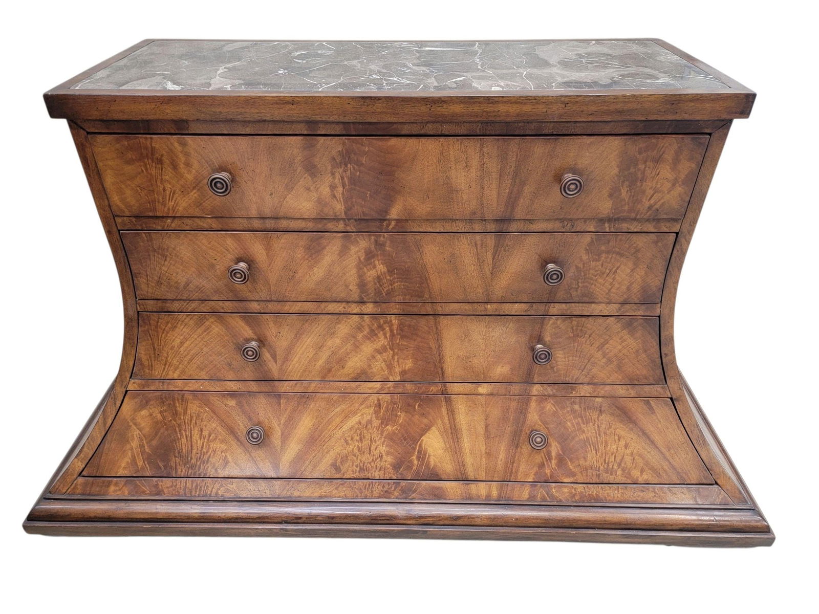 Vintage Arched Burl Dressers Monarch Furniture for Century - Set of 2 - 8