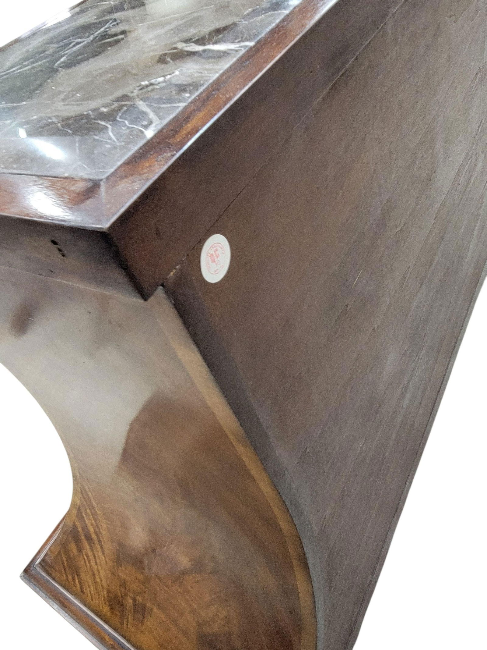 Vintage Arched Burl Dressers Monarch Furniture for Century - Set of 2 - 9