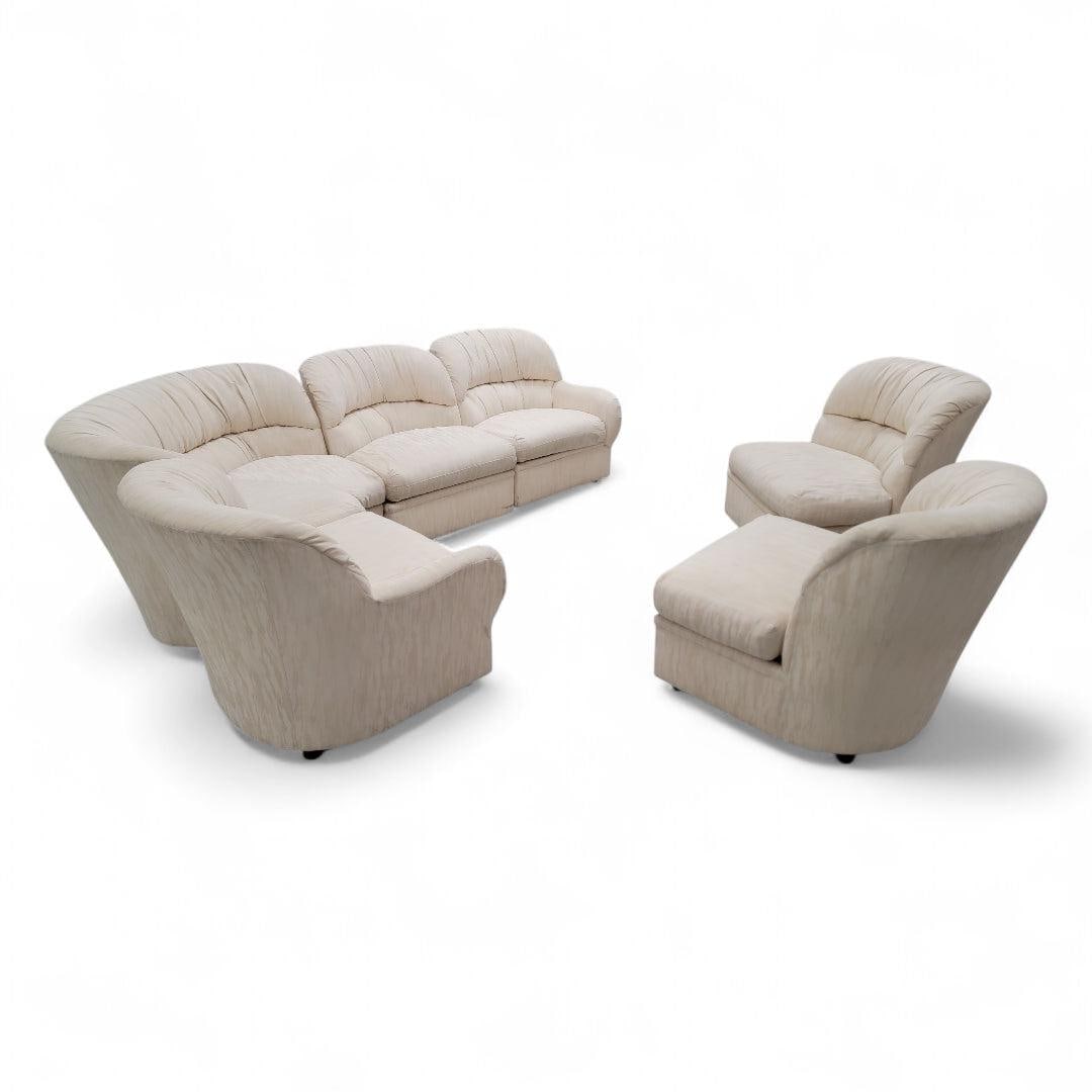 Postmodern 6 Piece Modular Section Sofa by Drexel - 8