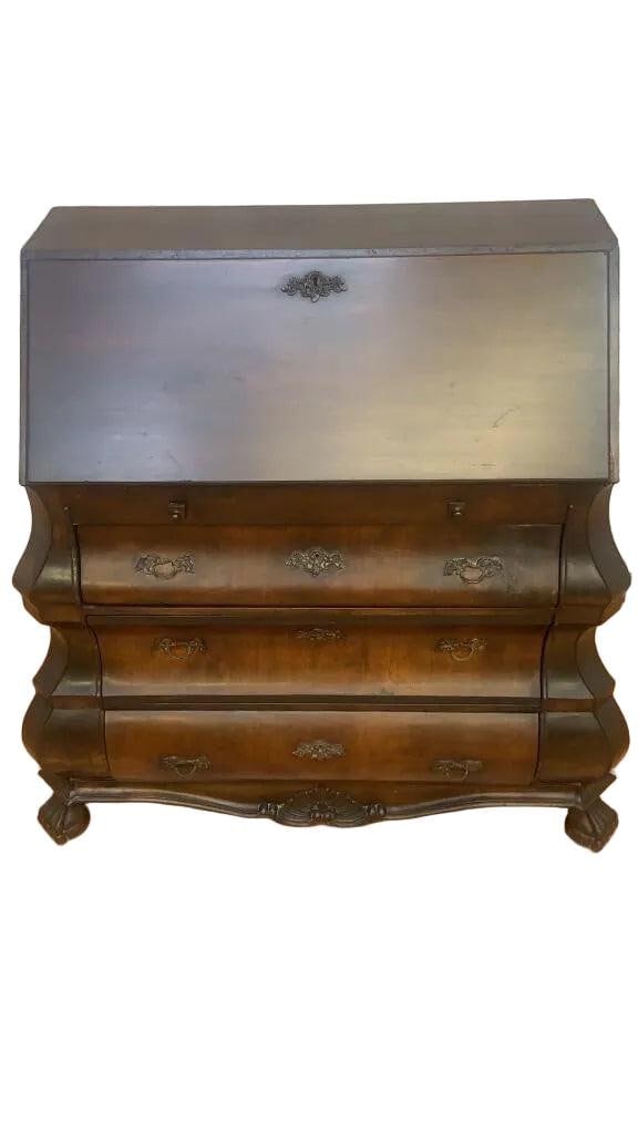 Antique Spanish Drop Front Secretary Desk - 7