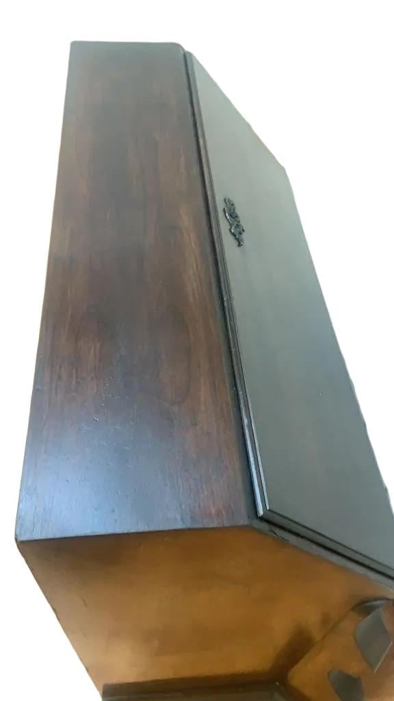 Antique Spanish Drop Front Secretary Desk - 8