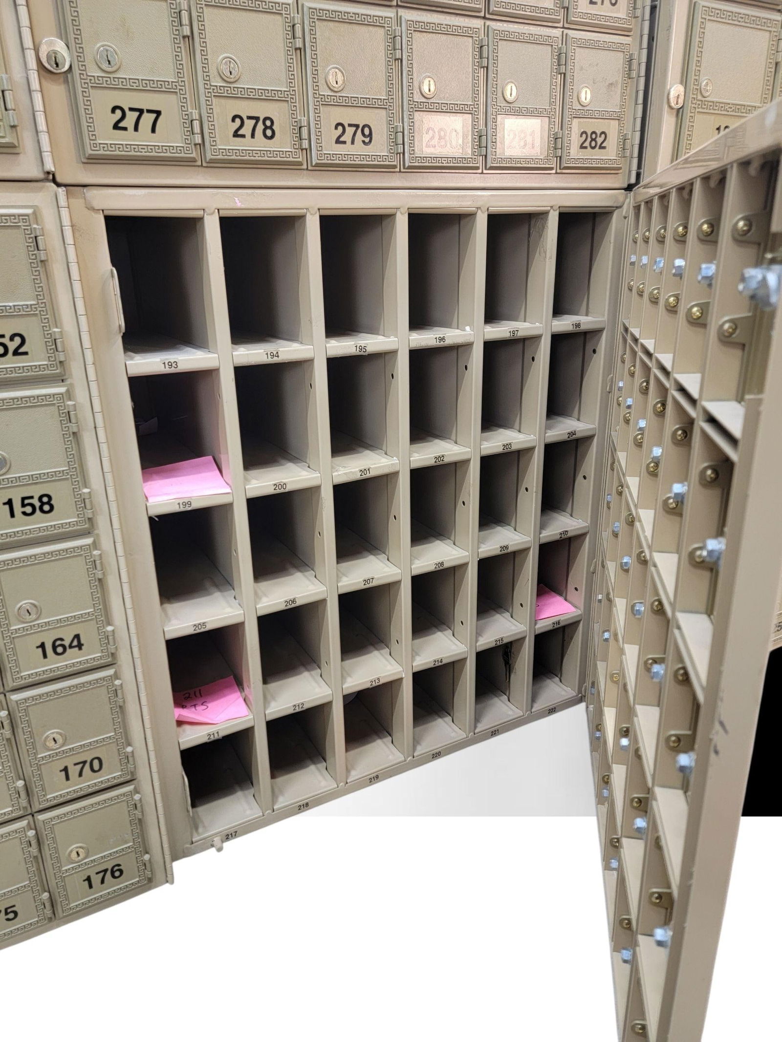 Vintage Metal Mailroom Storage Boxes by Salisbury Industries - Set of 12 - 2