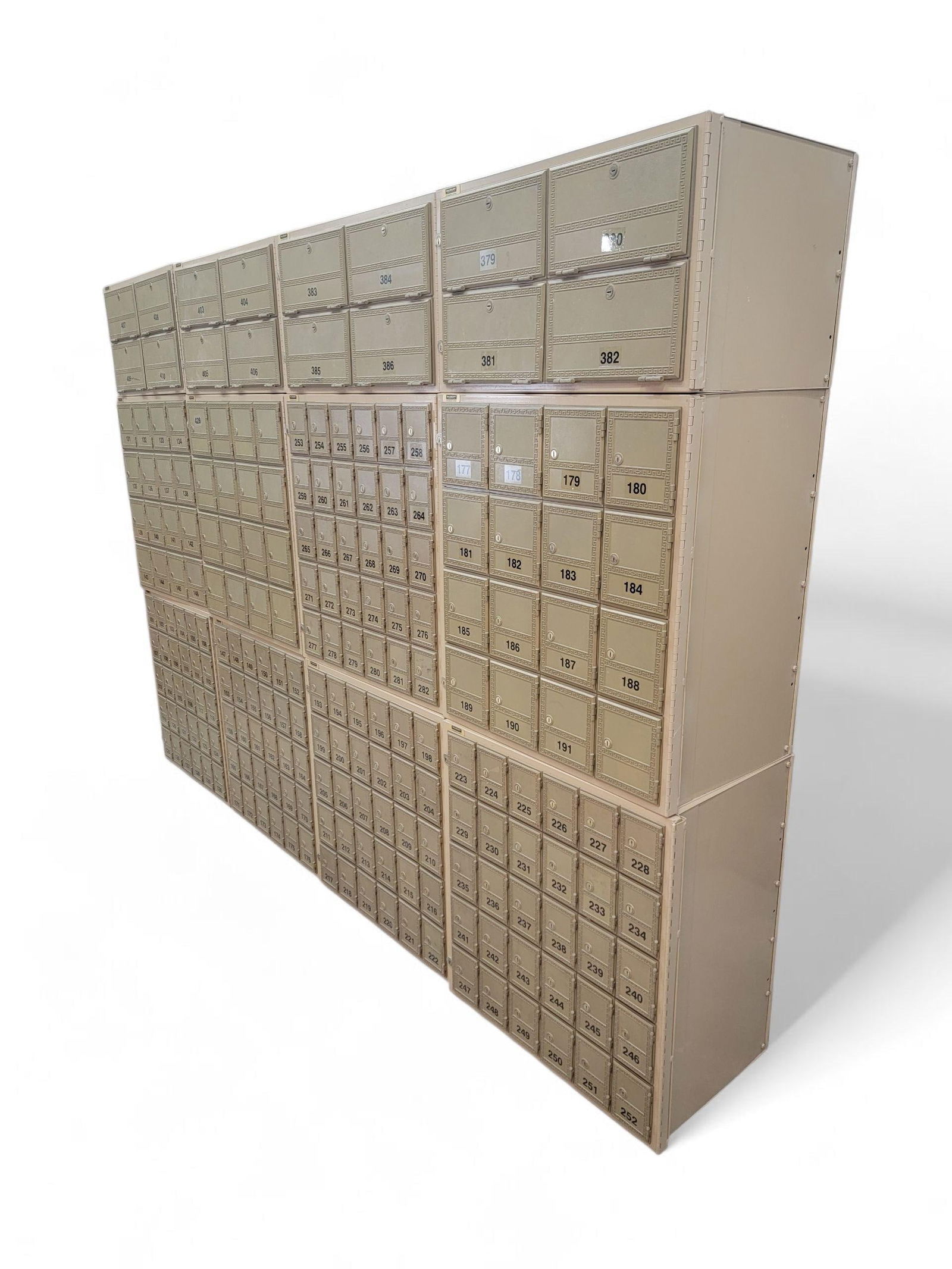 Vintage Metal Mailroom Storage Boxes by Salisbury Industries - Set of 12 - 9